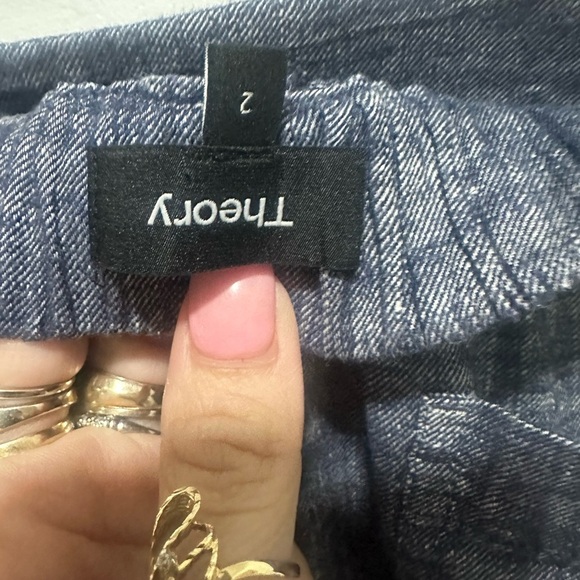 Theory "Thorina" Pants Linen Blend Size 2 EUC - Picture 4 of 6